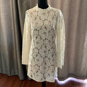 White Lace Cocktail Dress